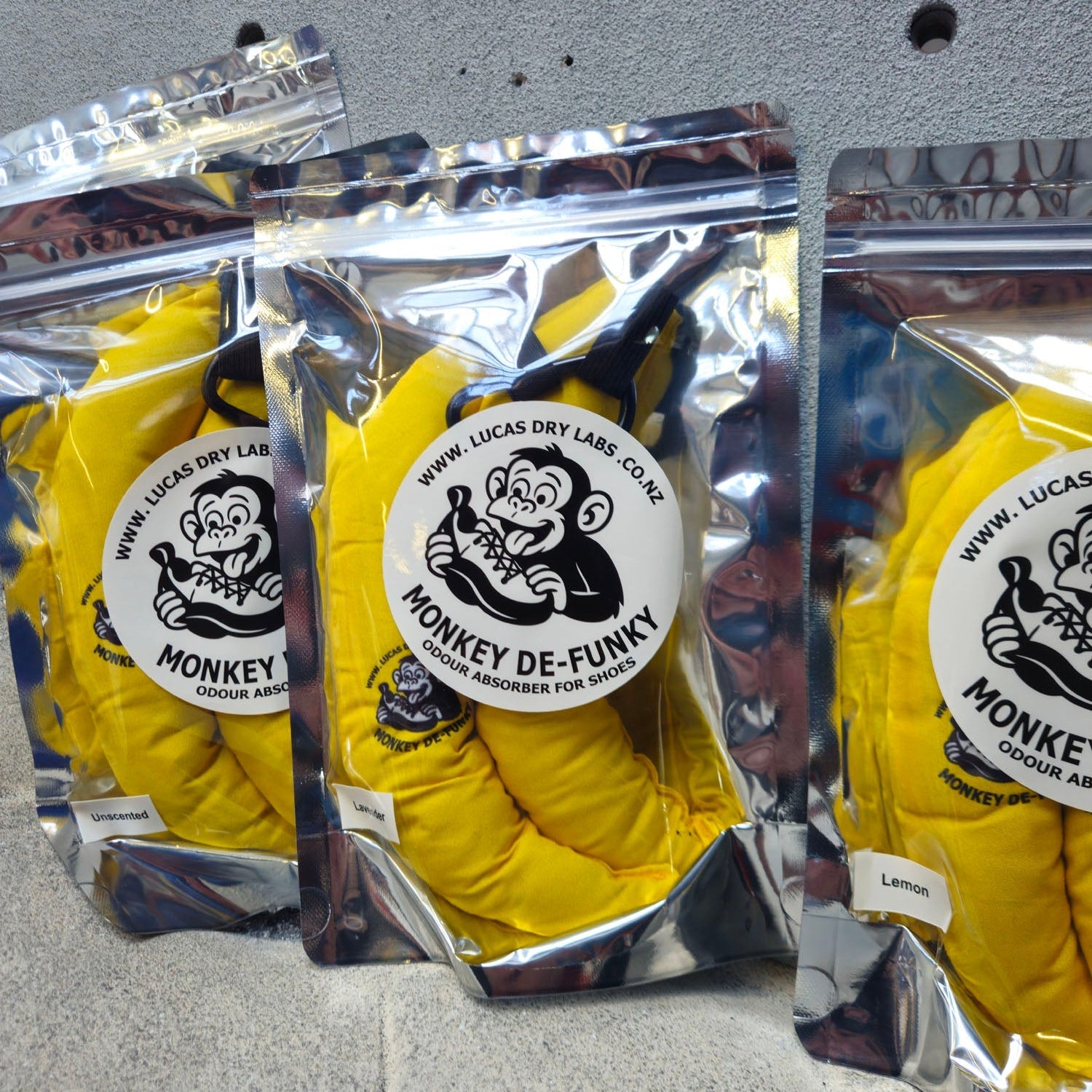 Monkey De-Funky - Lemon Shoe Deodorizers